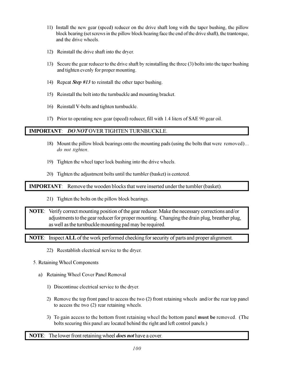 ADC AD-410 service manual Do not tighten 