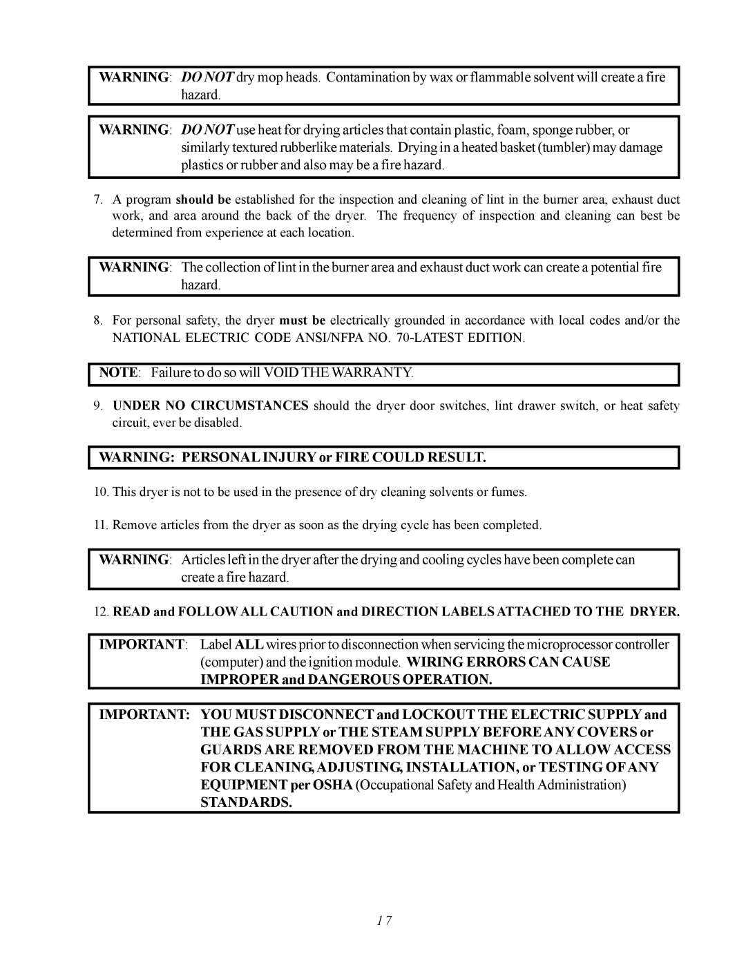 ADC AD-410 service manual Standards, National Electric Code ANSI/NFPA no -LATEST Edition 