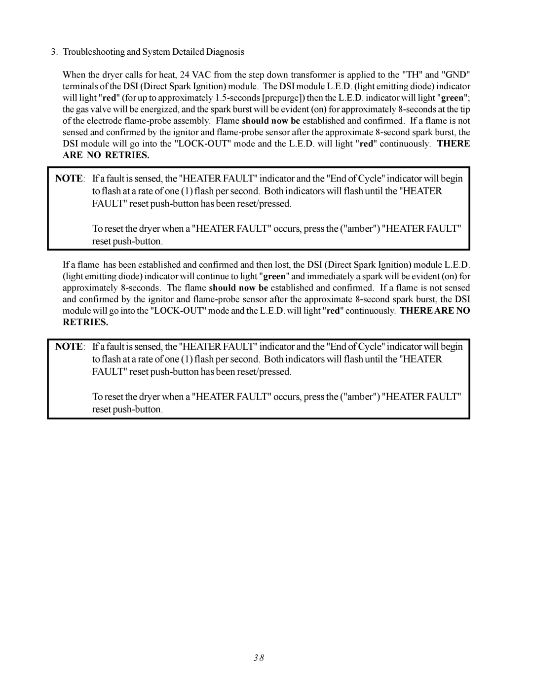 ADC AD-410 service manual Are no Retries 