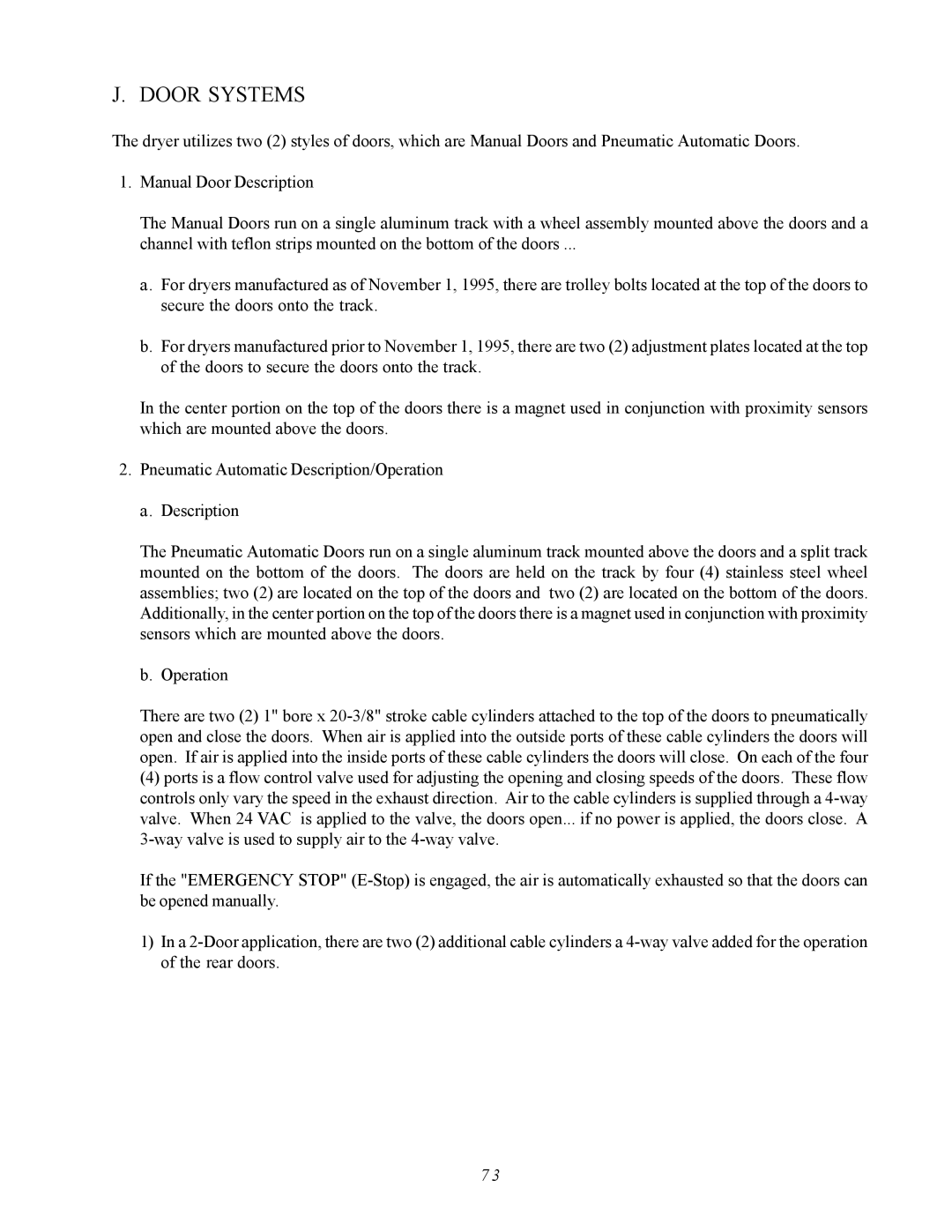 ADC AD-410 service manual Door Systems 