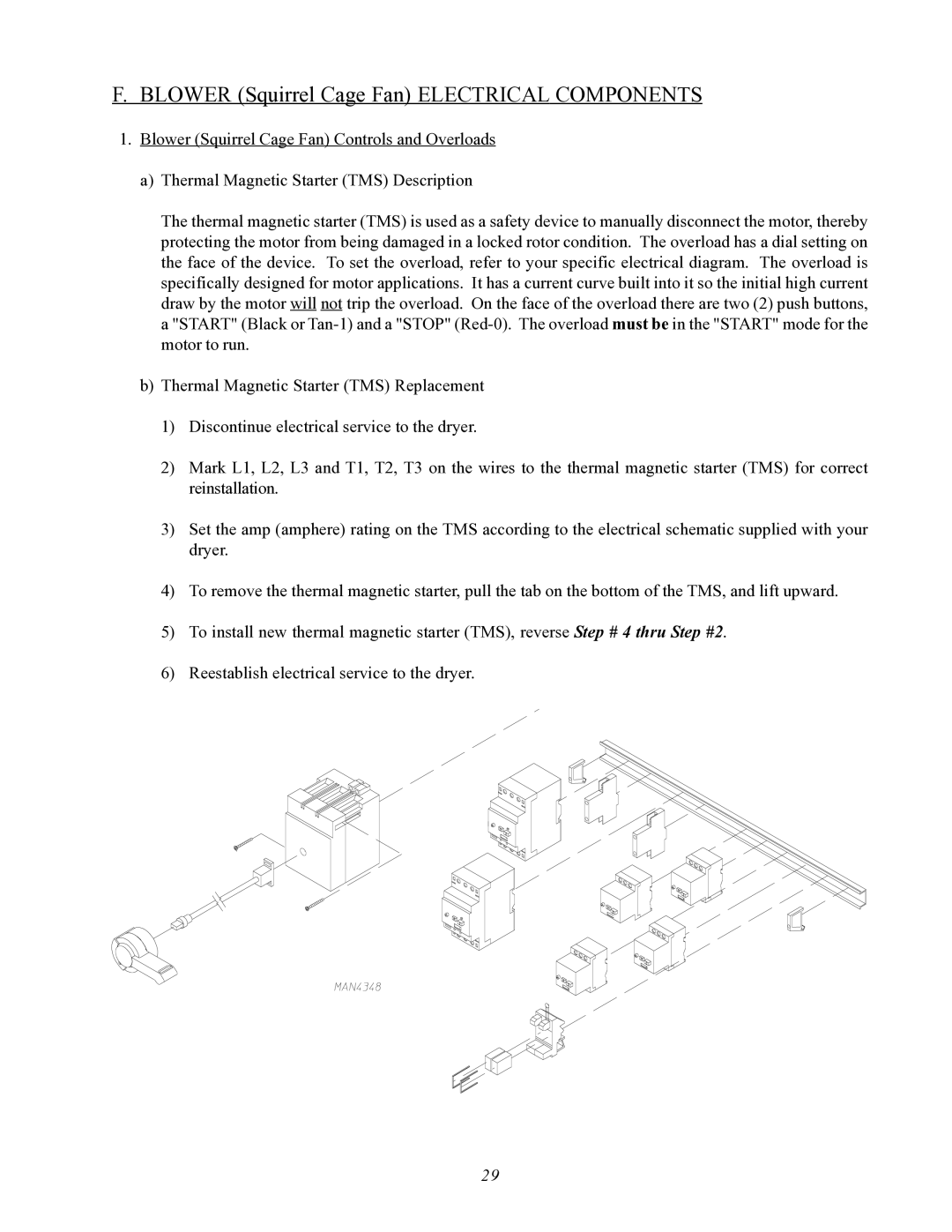 ADC AD-464 service manual Blower Squirrel Cage Fan Electrical Components 