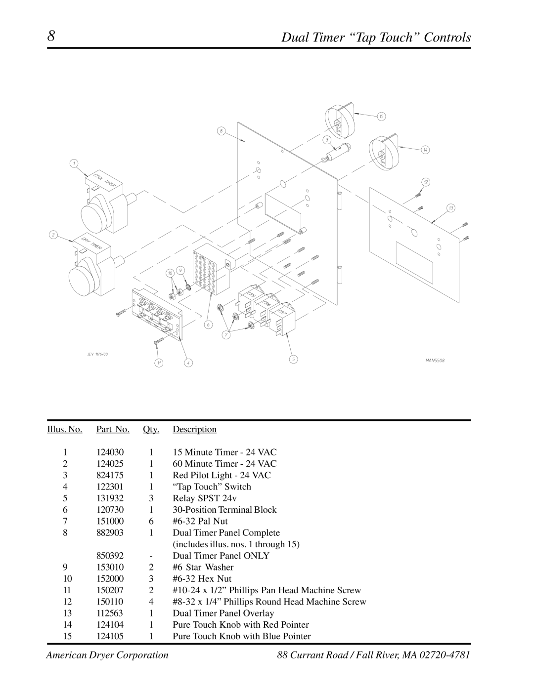 ADC AD-758DV manual Dual Timer Tap Touch Controls 