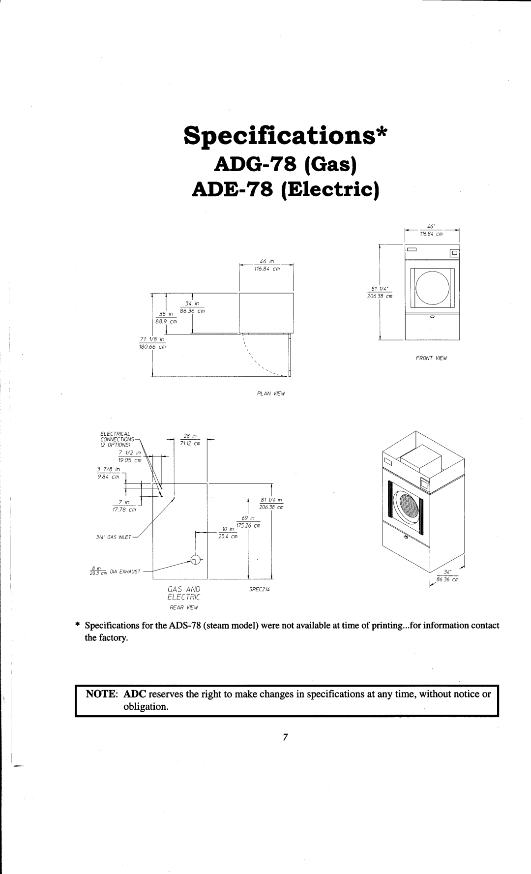 ADC AD-78 manual 