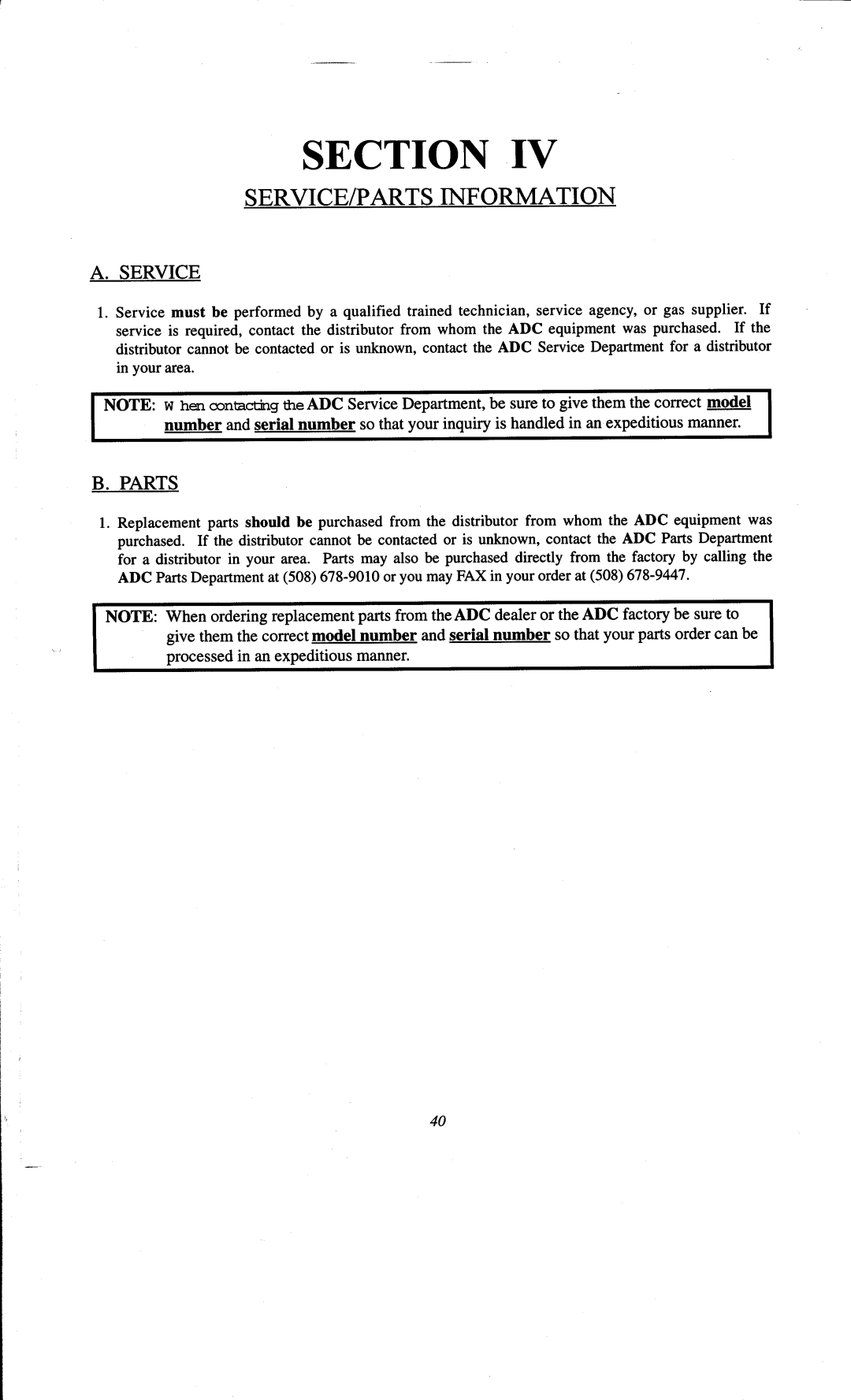 ADC AD-78 manual 