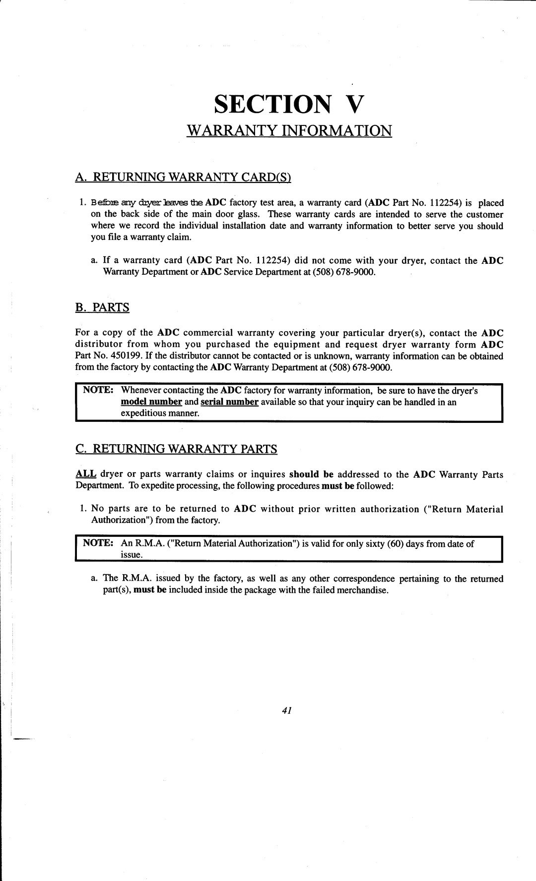 ADC AD-78 manual 