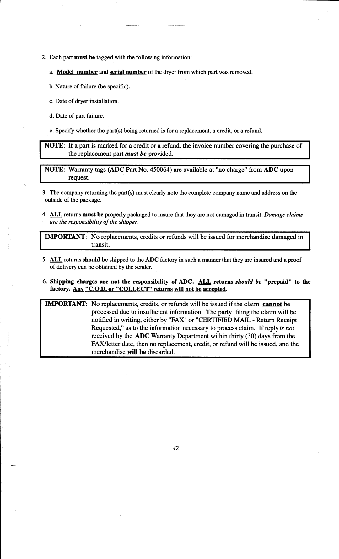 ADC AD-78 manual 