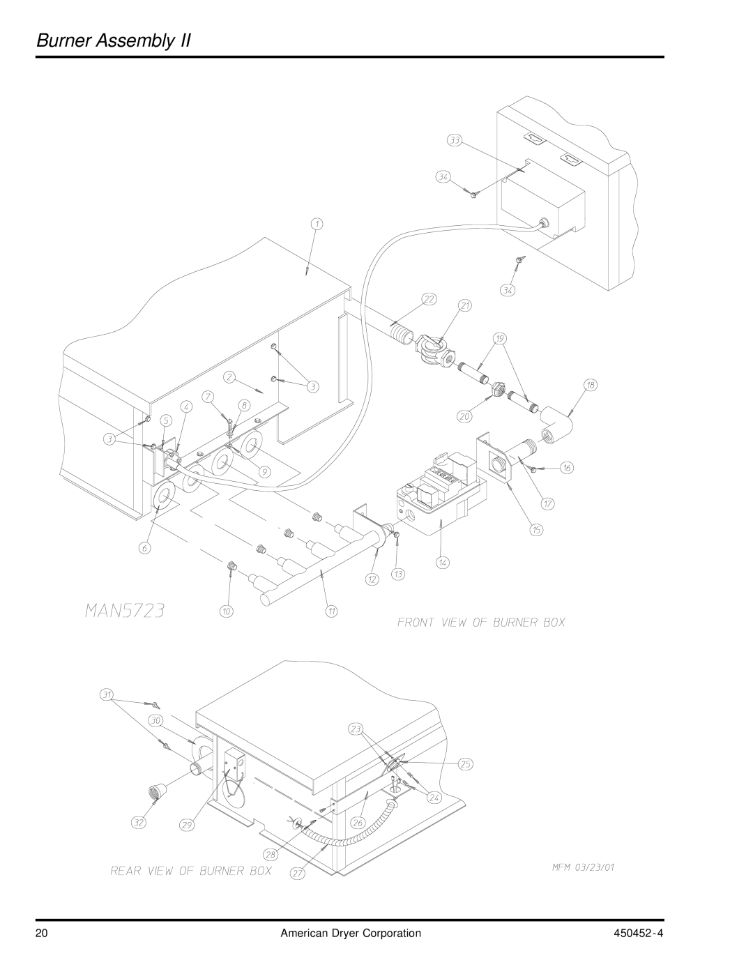 ADC AD-81 manual Burner Assembly 