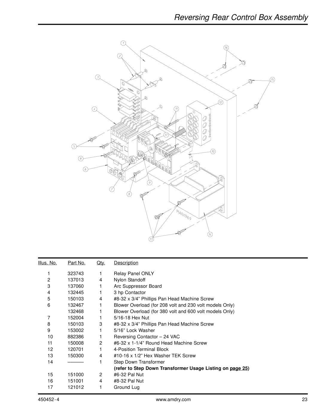 ADC AD-81 manual Reversing Rear Control Box Assembly 