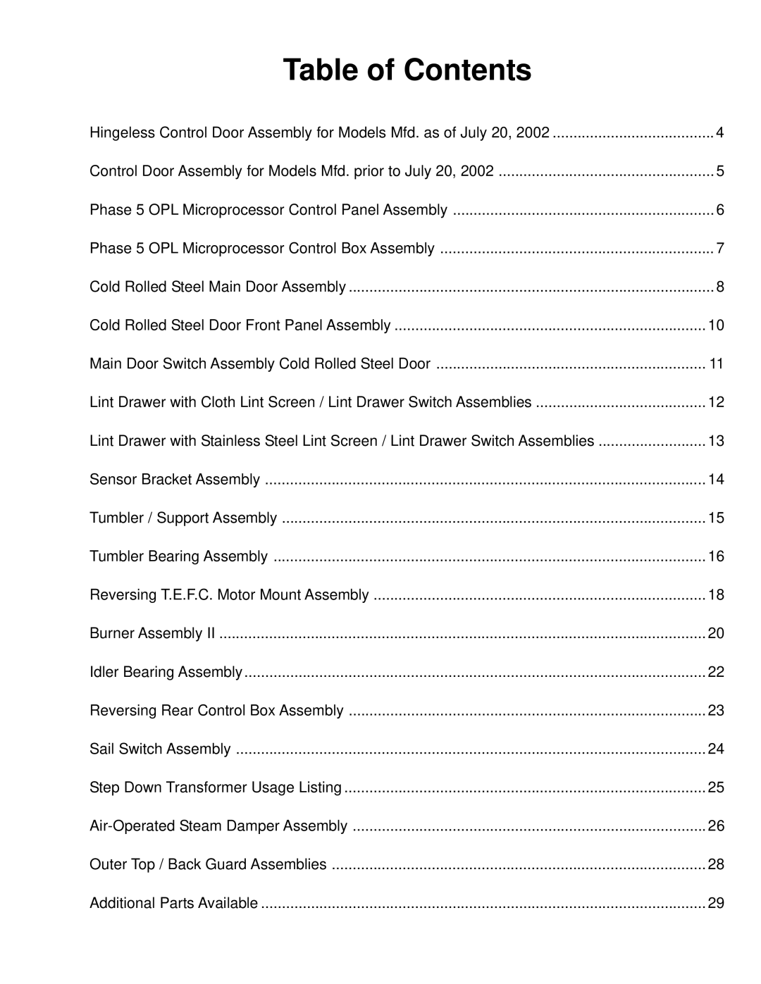 ADC AD-81 manual Table of Contents 