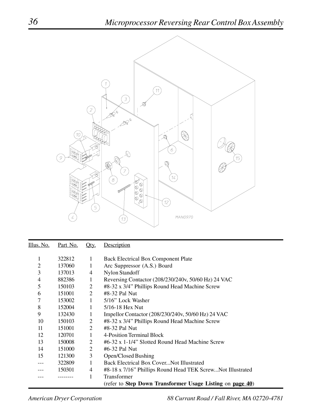 ADC ADG-758 manual Microprocessor Reversing Rear Control Box Assembly 