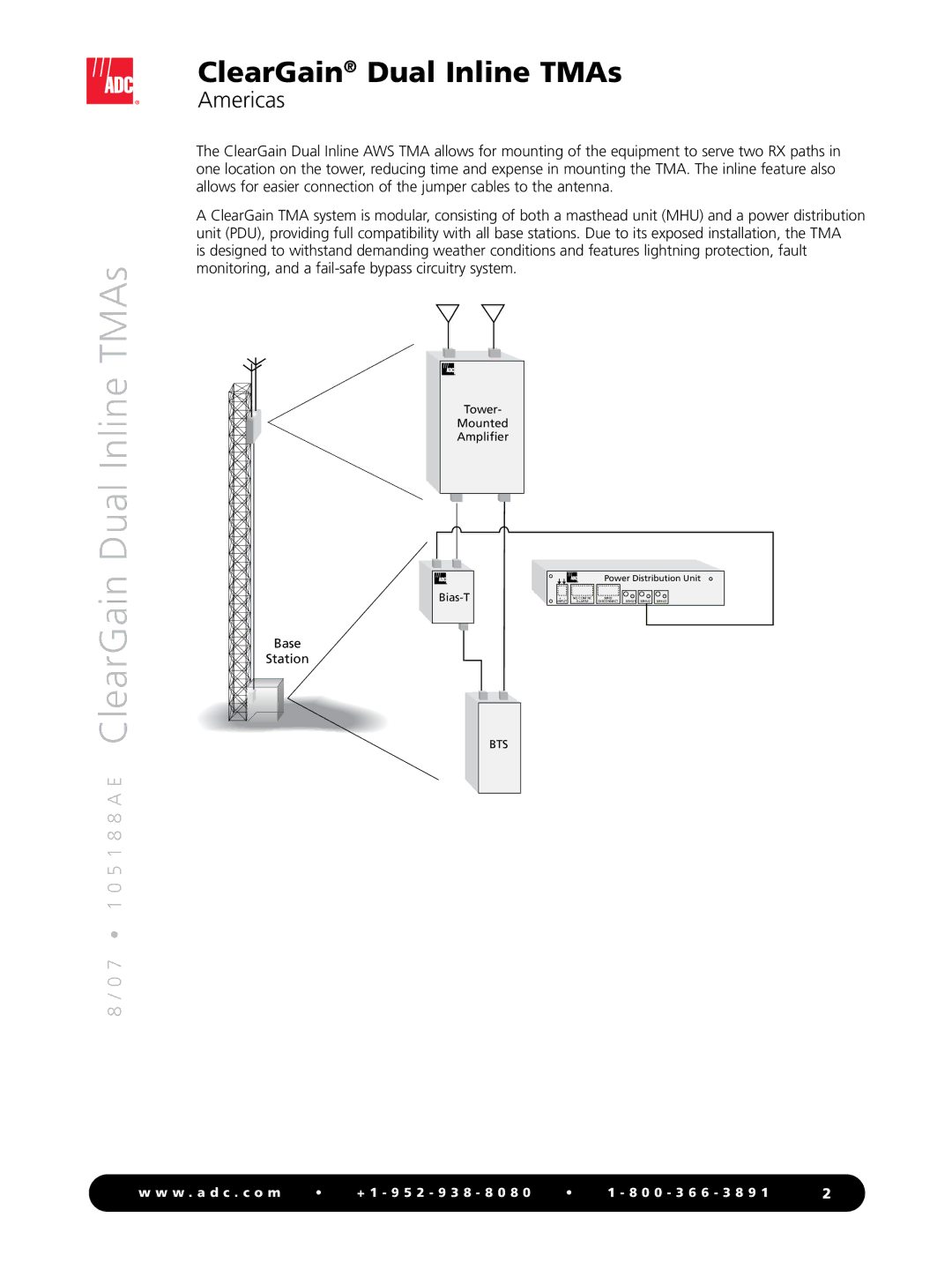 ADC manual 7 1 0 5 1 8 8 a E ClearGain Dual Inline TMAs 