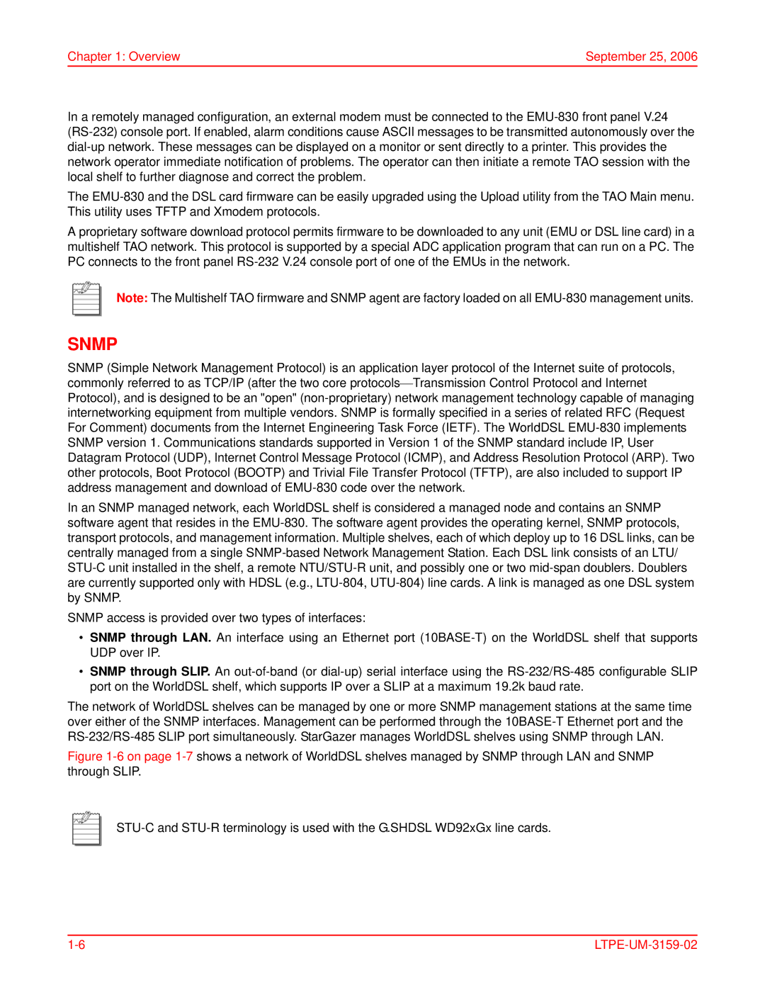 ADC EMU-830 user manual Snmp 