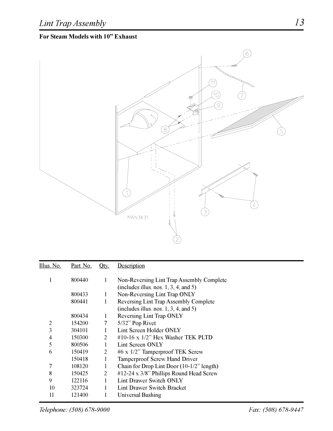 ADC ML-75 manual For Steam Models with 10 Exhaust 