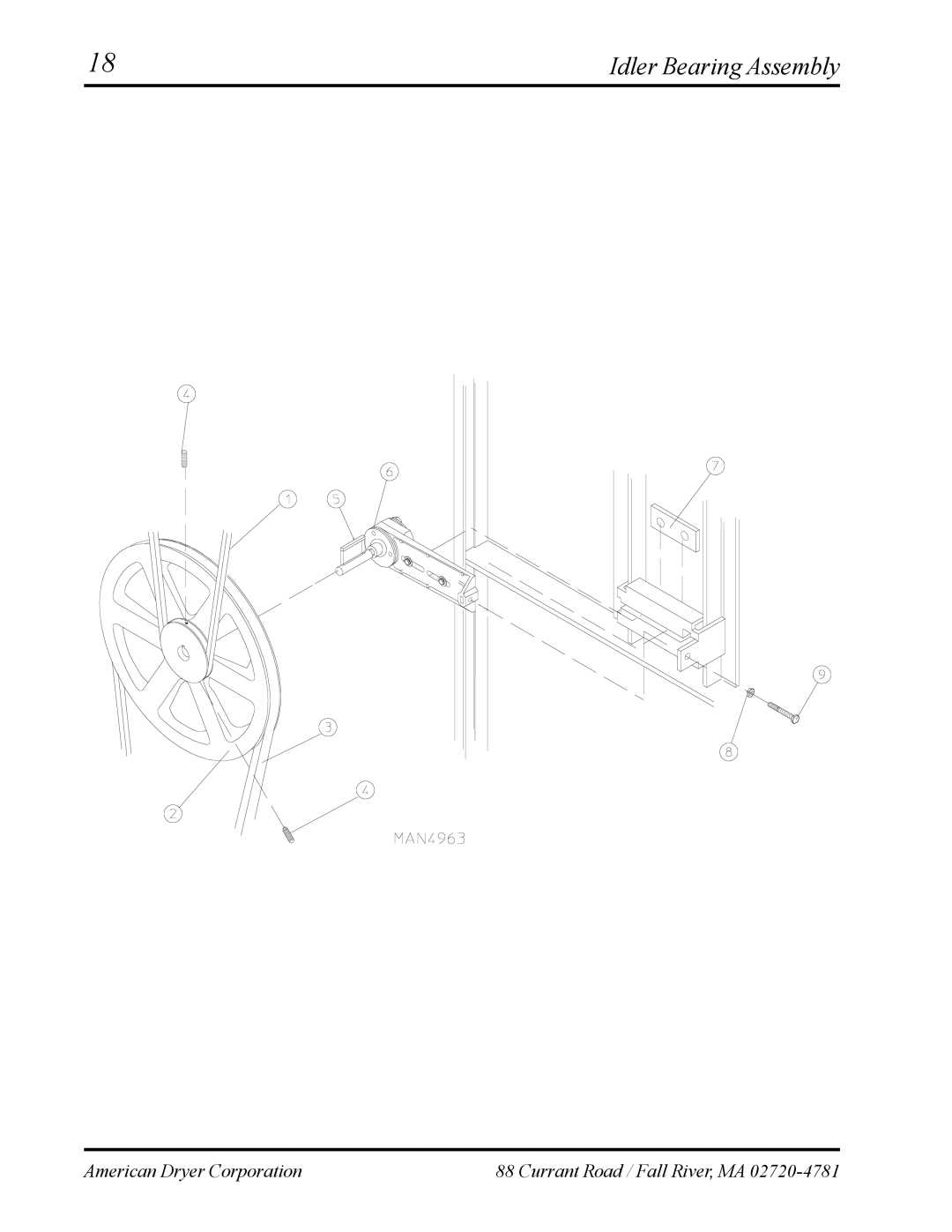 ADC ML-75 manual Idler Bearing Assembly 