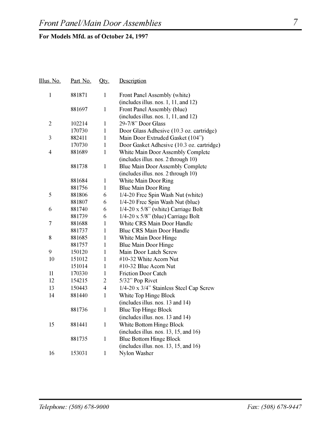 ADC ML-75 manual For Models Mfd. as of October 24 