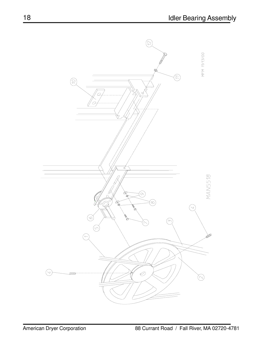 ADC ML-78 manual Idler Bearing Assembly 