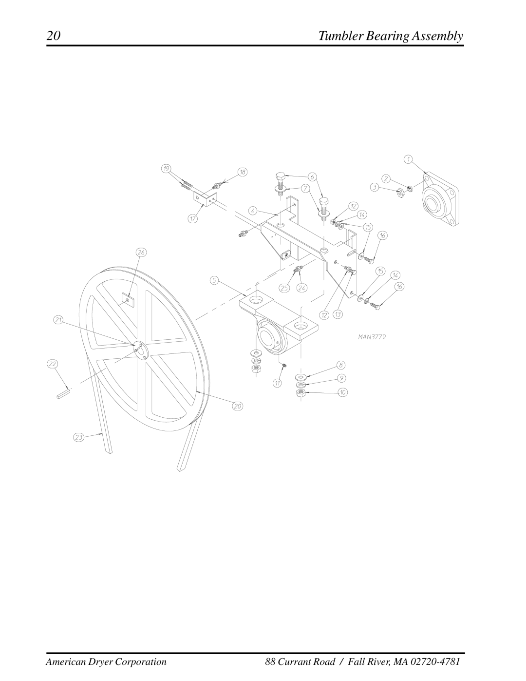 ADC ML-78 manual Tumbler Bearing Assembly 