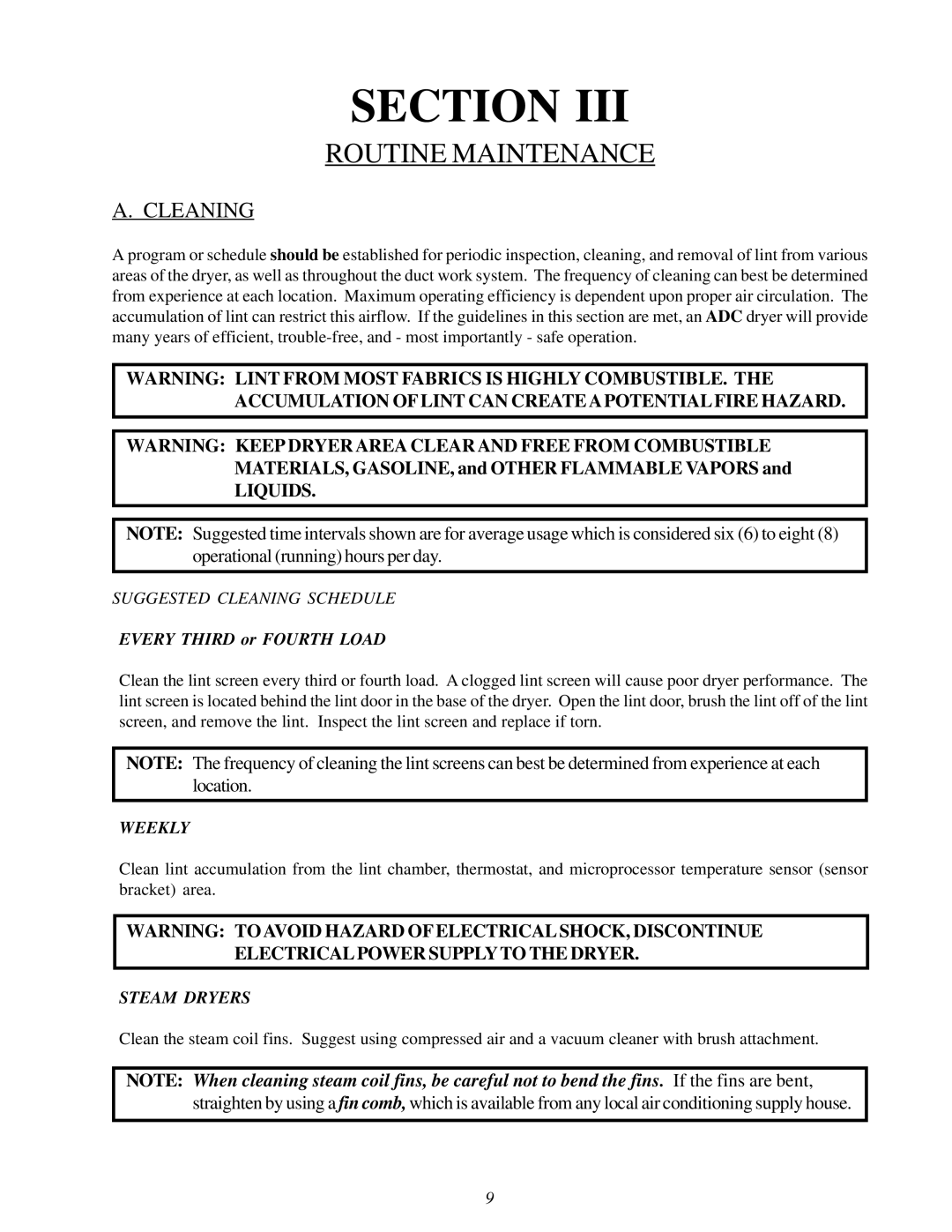 ADC ML-82 service manual Routine Maintenance, Cleaning 