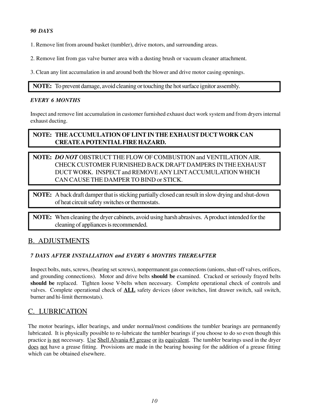 ADC ML-82 service manual Adjustments, Lubrication 