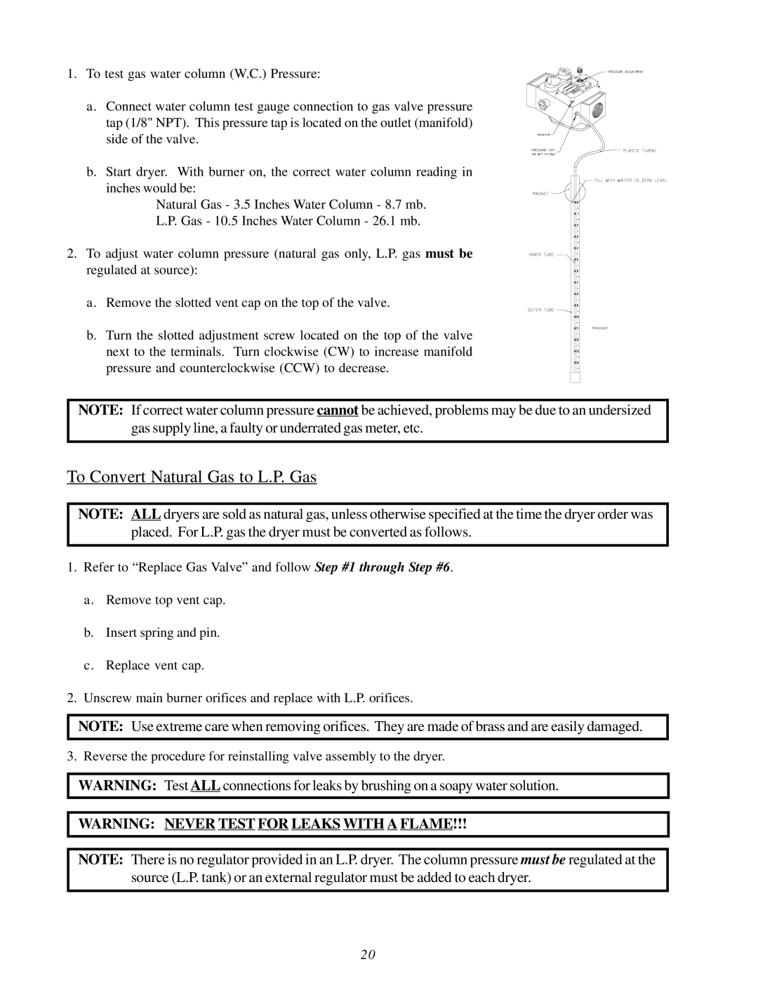 ADC ML-82 service manual To Convert Natural Gas to L.P. Gas 