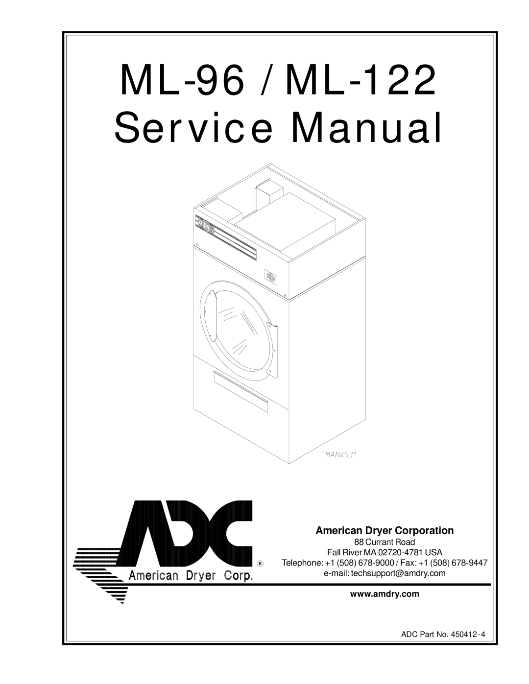 ADC service manual ML-96 / ML-122 