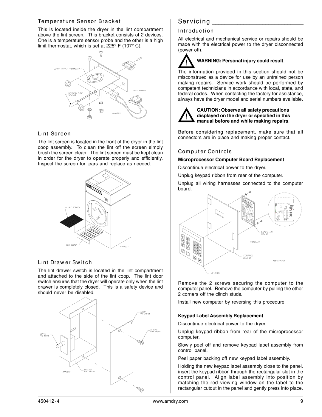 ADC ML-122, ML-96 service manual Servicing 