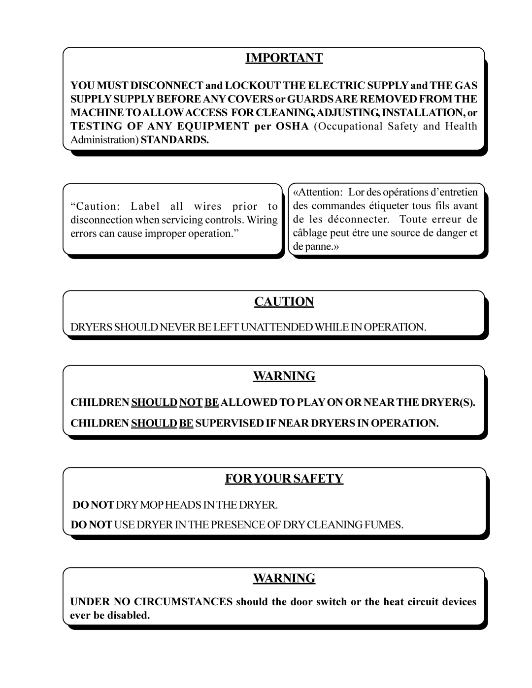 ADC ML-96 service manual For Your Safety 