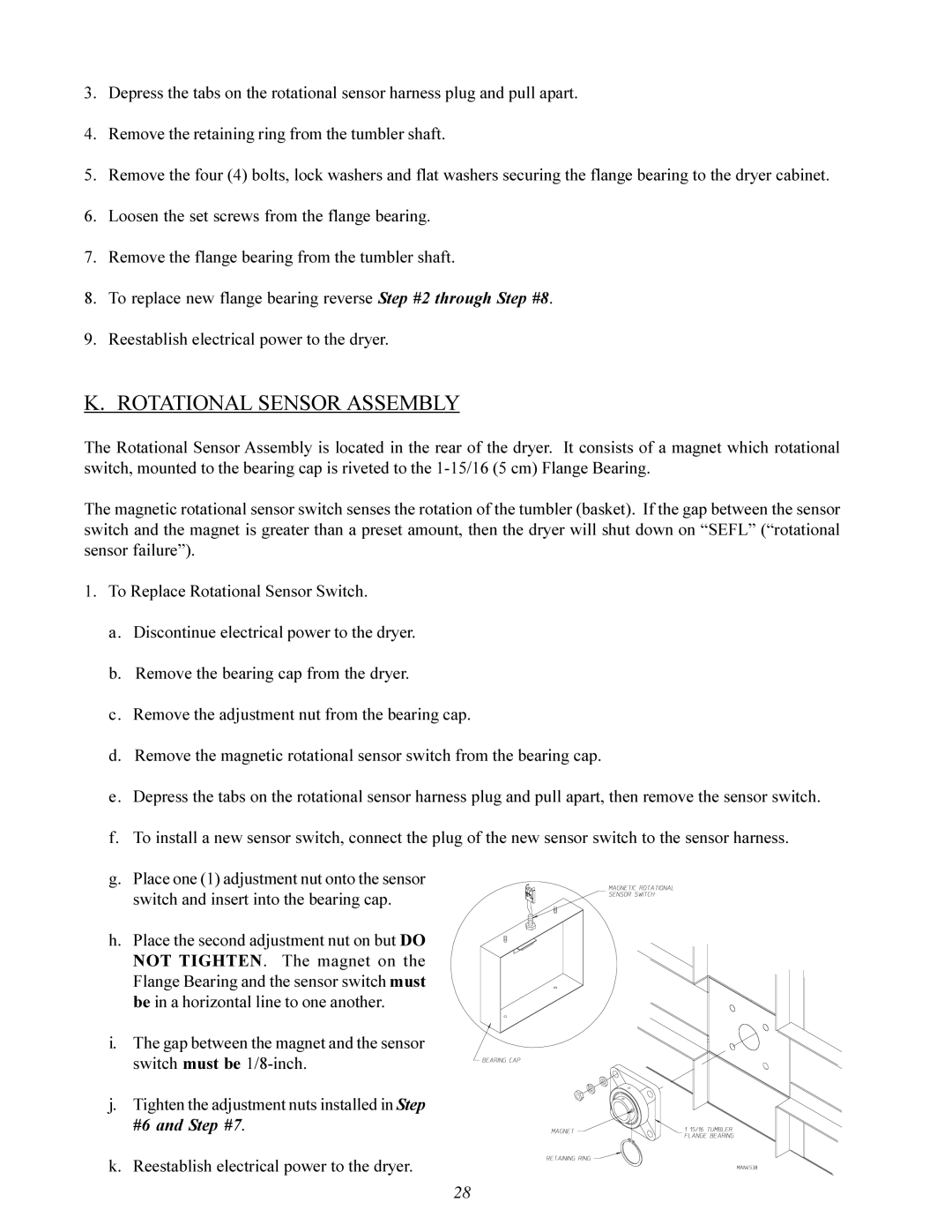 ADC ML-96 service manual Rotational Sensor Assembly 