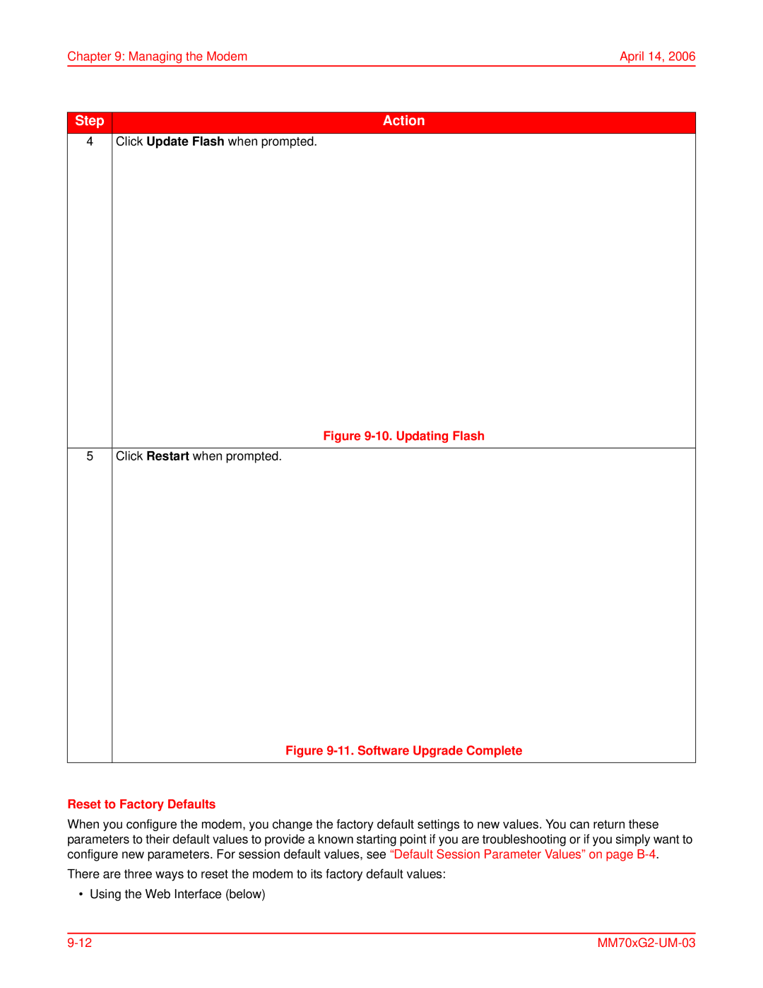 ADC MM702G2, MM701G2 user manual Updating Flash 