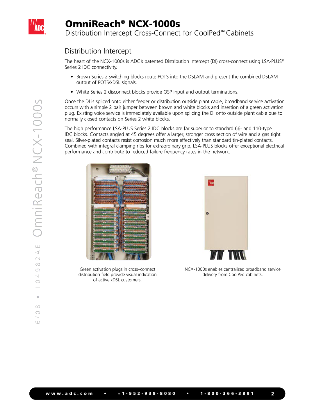 ADC manual 8 1 0 4 9 8 2 a E OmniReach NCX-1000s 