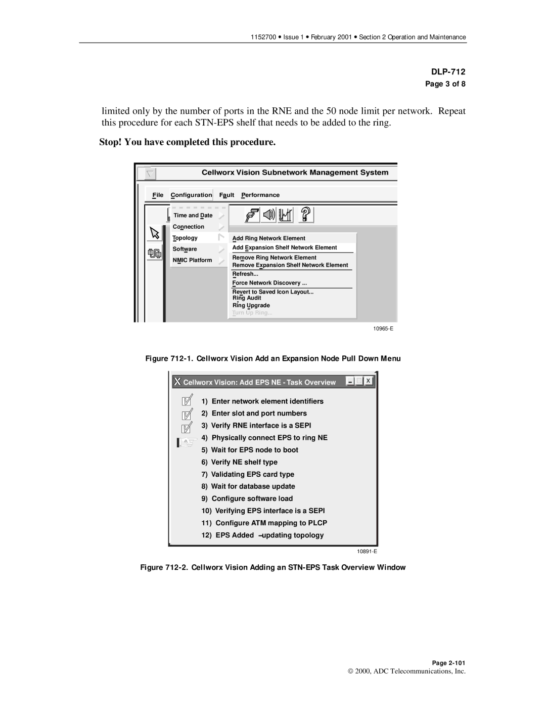 ADC Release 3.1 user manual Cellworx Vision Add an Expansion Node Pull Down Menu 