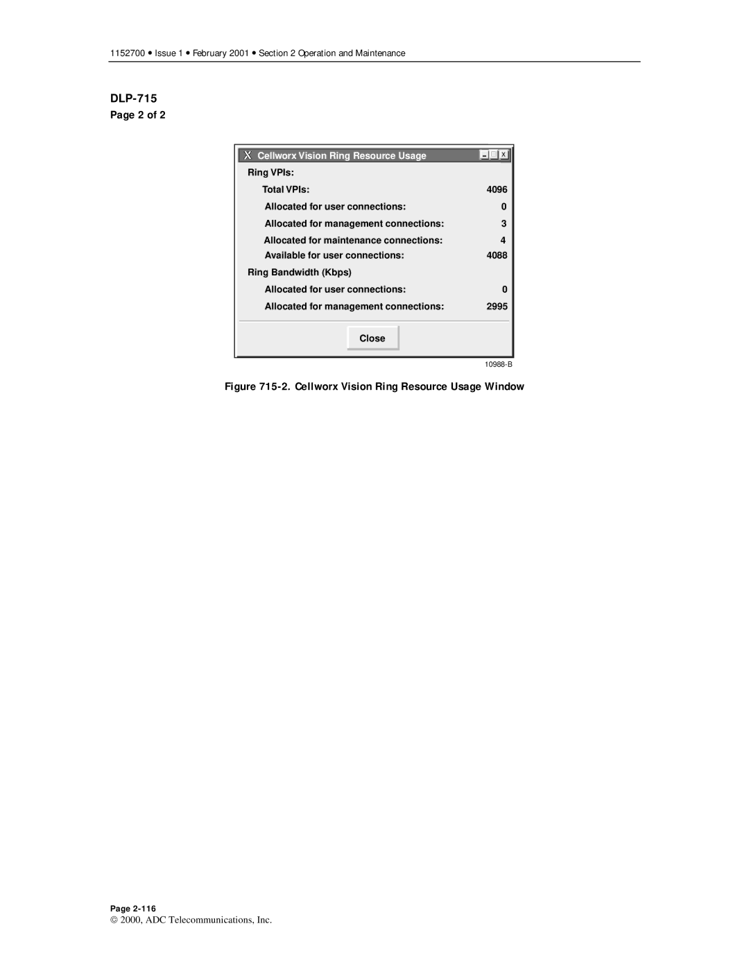 ADC Release 3.1 user manual Cellworx Vision Ring Resource Usage Window 