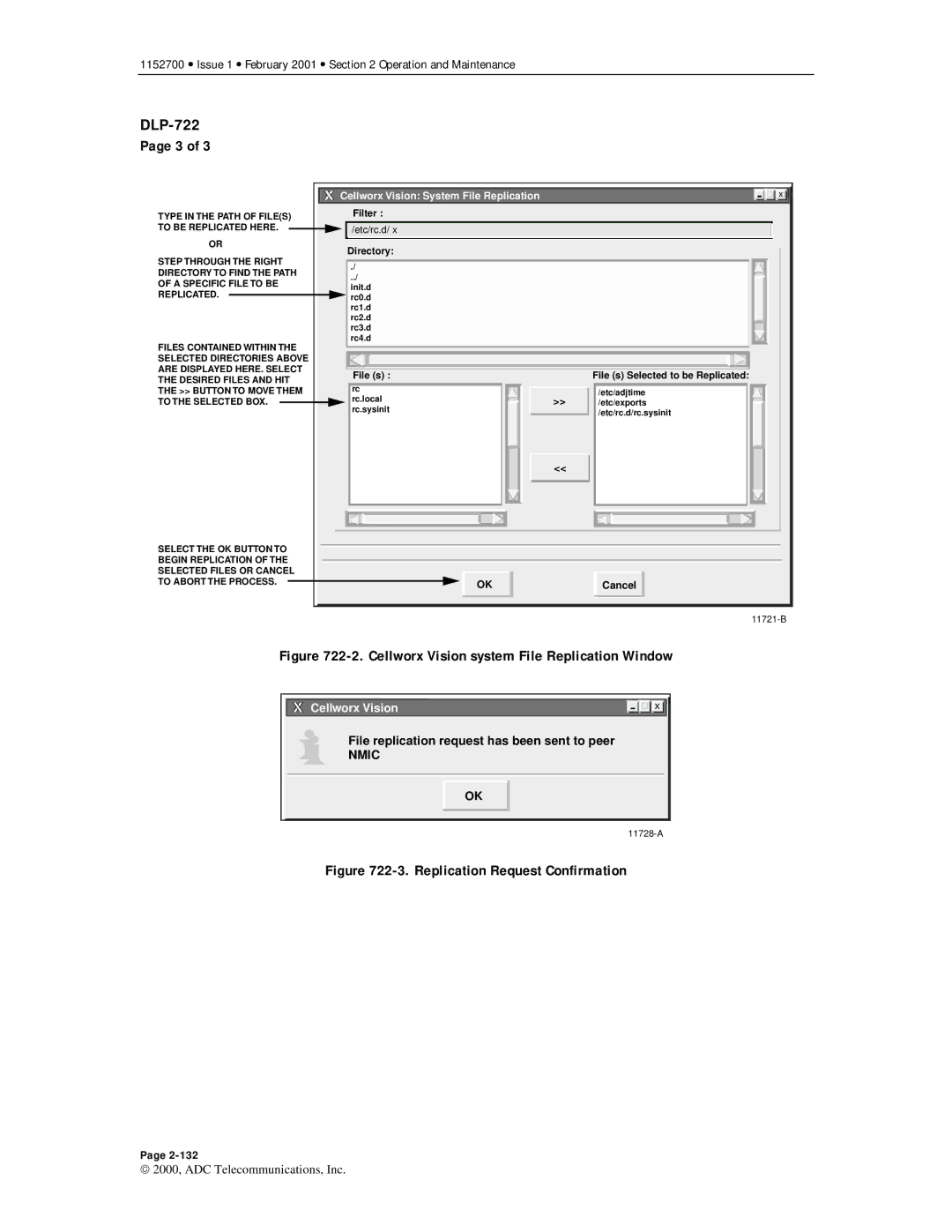 ADC Release 3.1 user manual Cellworx Vision system File Replication Window 