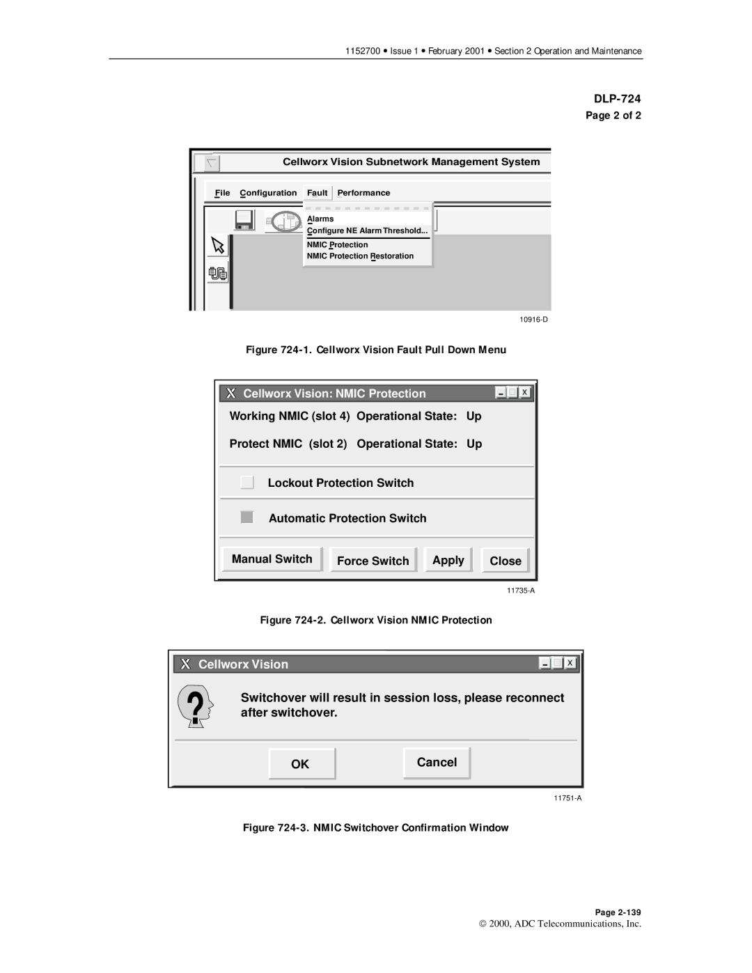 ADC Release 3.1 user manual Cellworx Vision Nmic Protection, Nmic Switchover Confirmation Window 