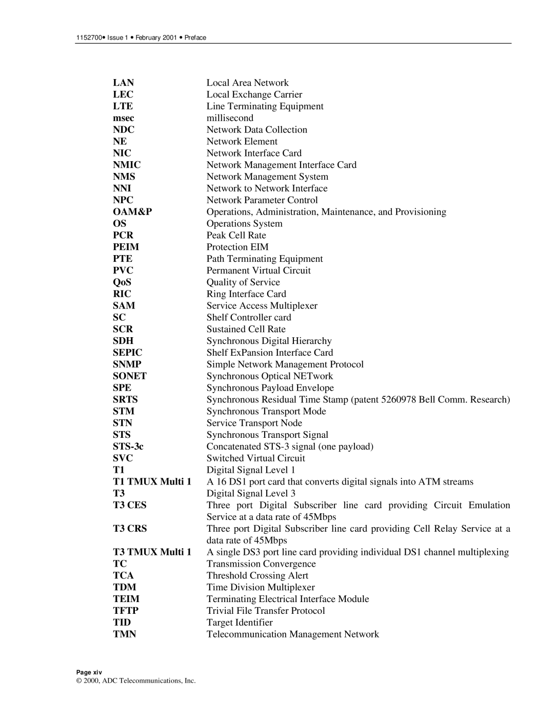 ADC Release 3.1 user manual Lan 