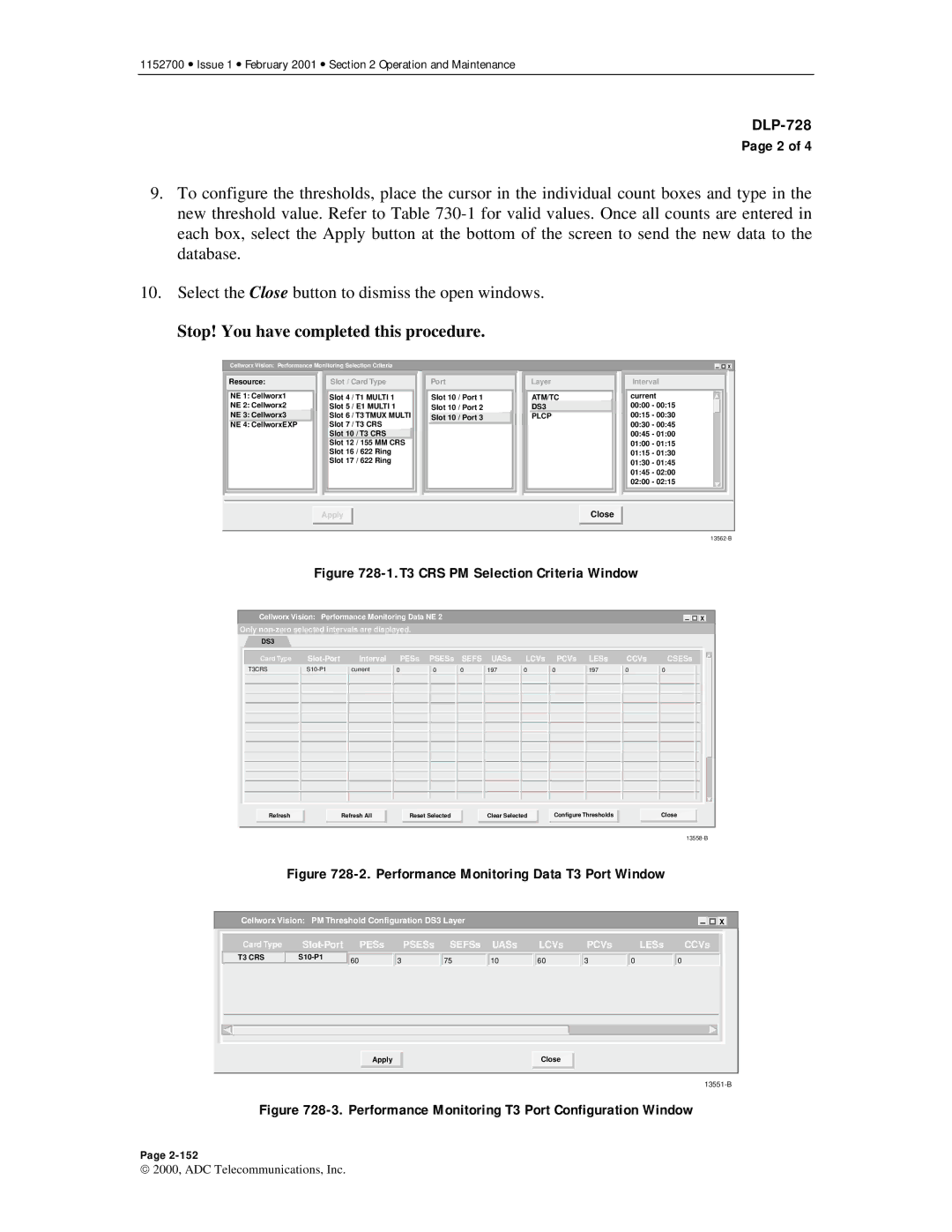 ADC Release 3.1 user manual T3 CRS PM Selection Criteria Window 