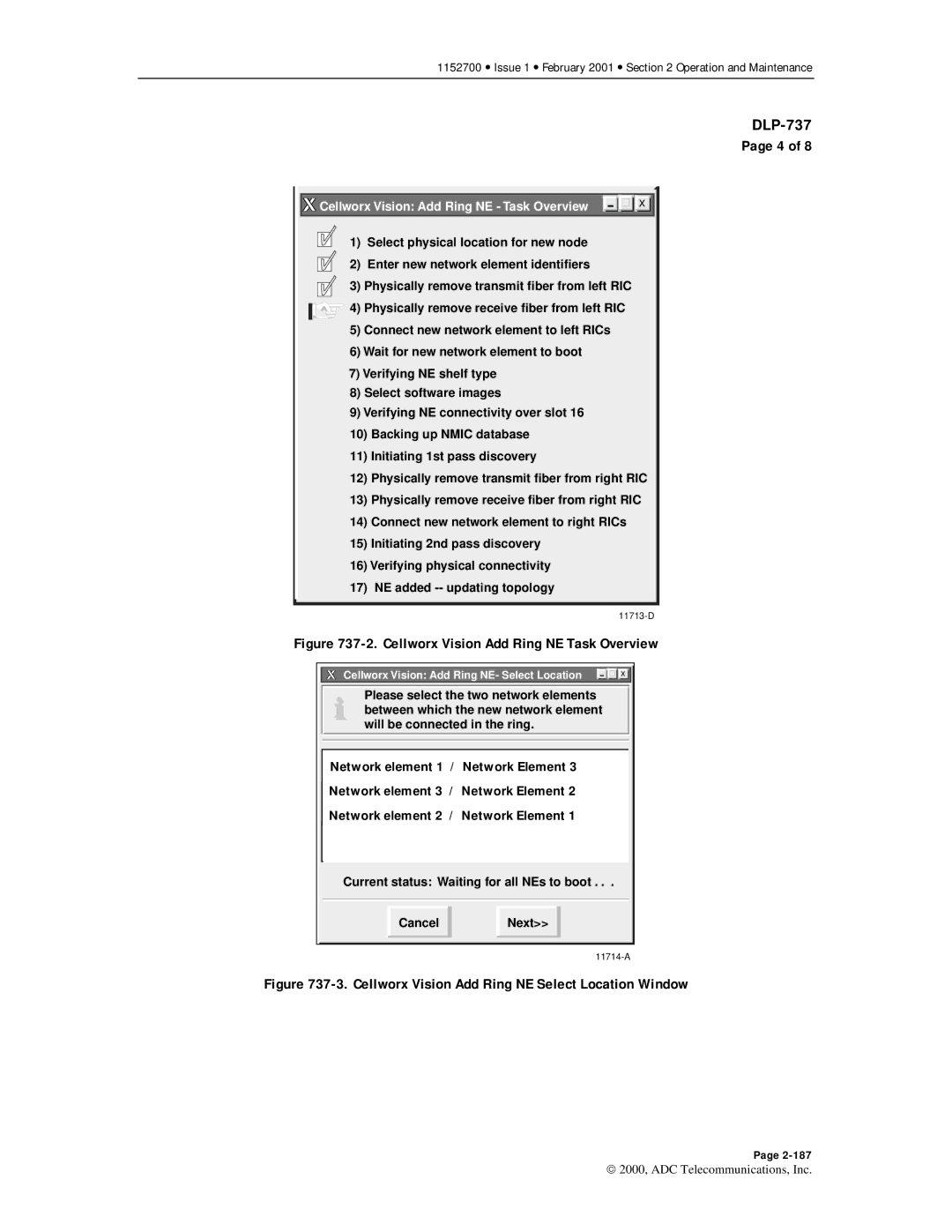 ADC Release 3.1 user manual Cellworx Vision Add Ring NE Task Overview 