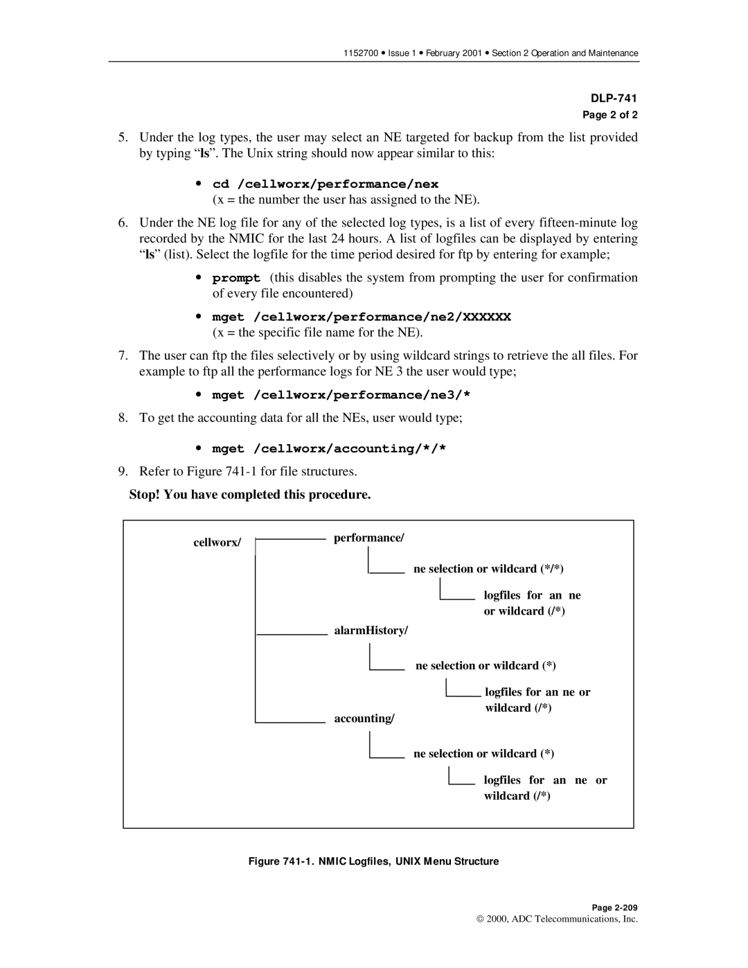 ADC Release 3.1 user manual Mget /cellworx/performance/ne3 