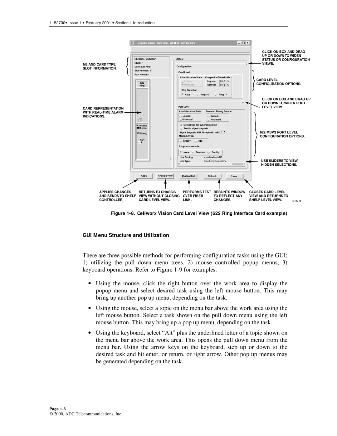 ADC Release 3.1 user manual GUI Menu Structure and Utilization 