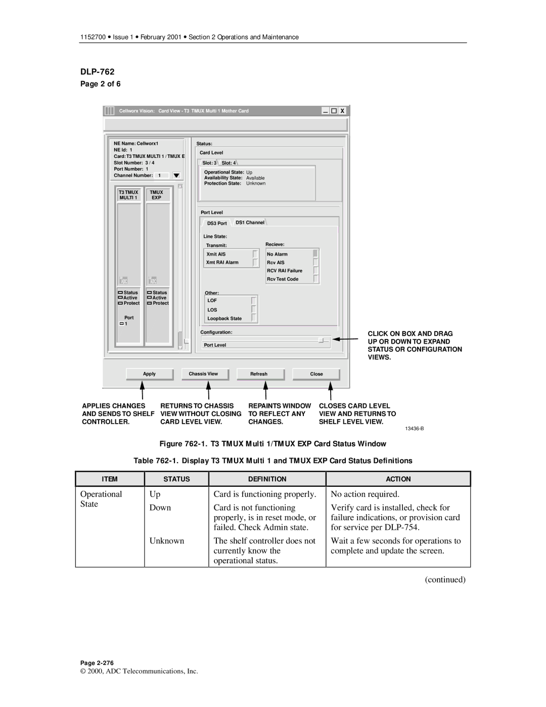 ADC Release 3.1 user manual Controller Card Level View Changes Shelf Level View 