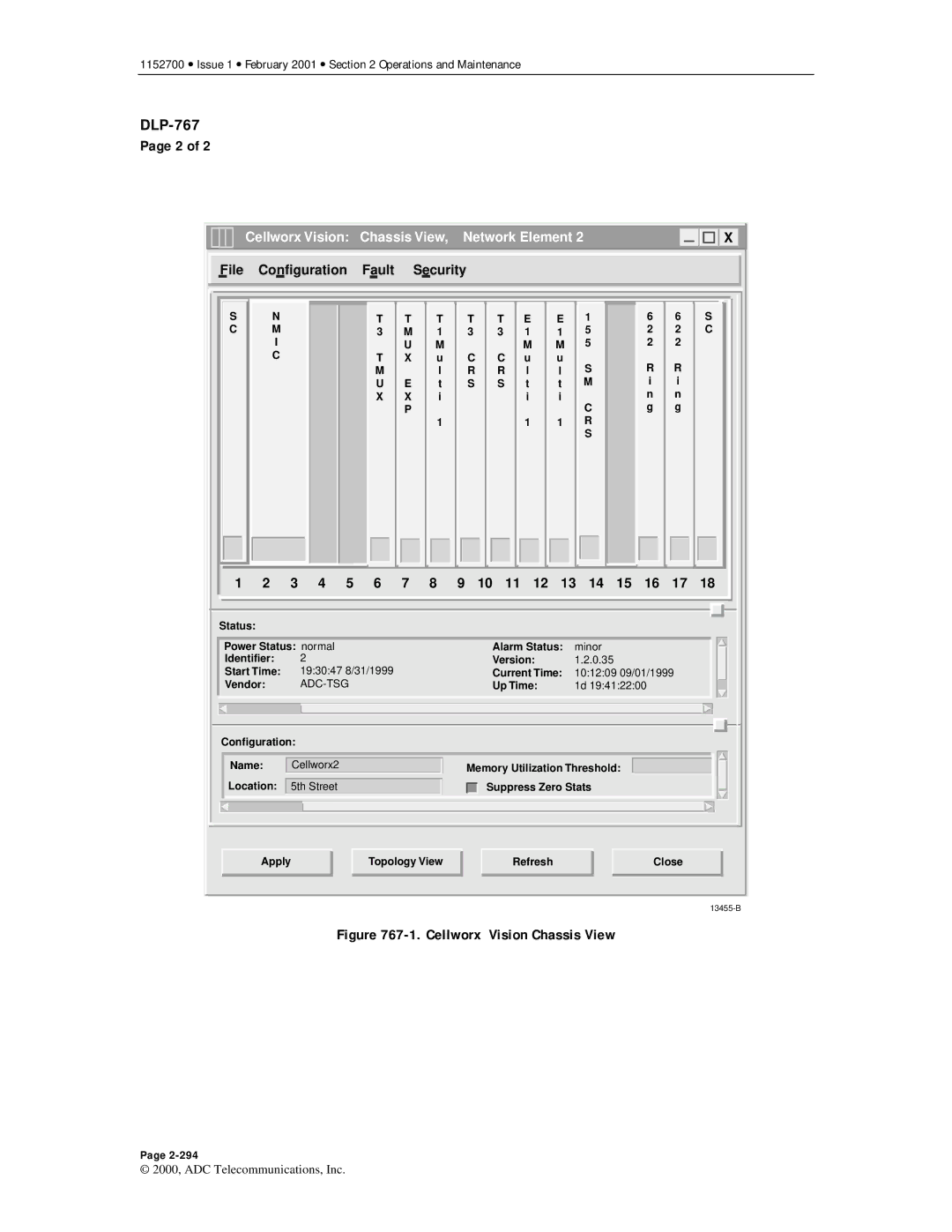 ADC Release 3.1 user manual Cellworx Vision Chassis View 