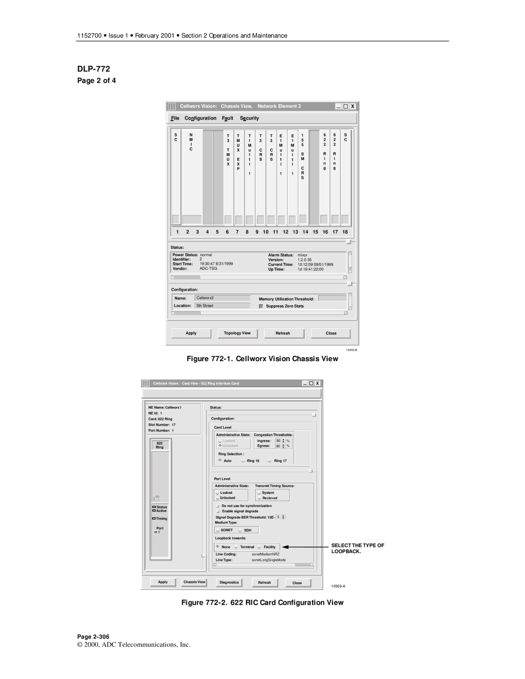 ADC Release 3.1 user manual RIC Card Configuration View 