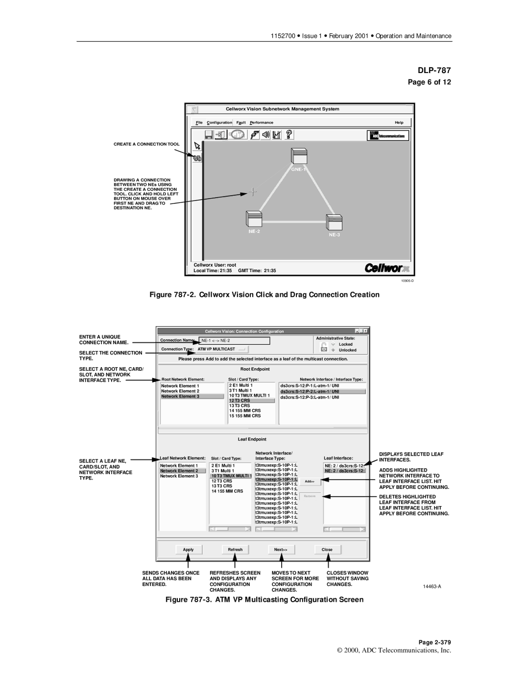 ADC Release 3.1 user manual ATM VP Multicasting Configuration Screen 