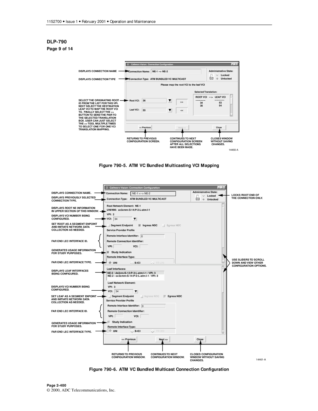 ADC Release 3.1 user manual ATM VC Bundled Multicasting VCI Mapping 