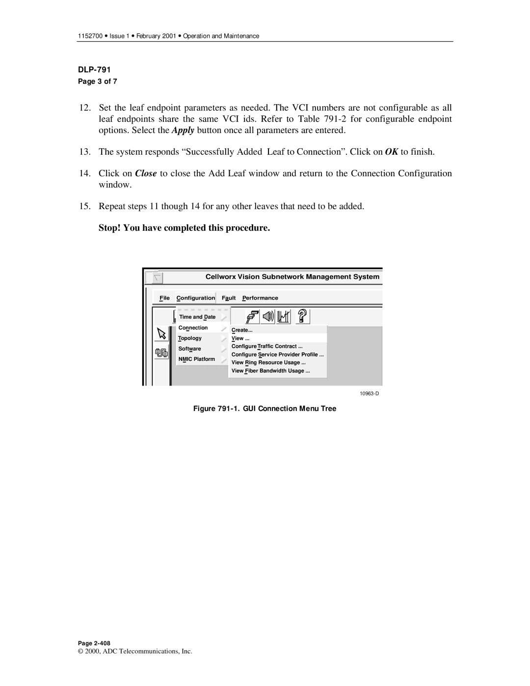 ADC Release 3.1 user manual Stop! You have completed this procedure 