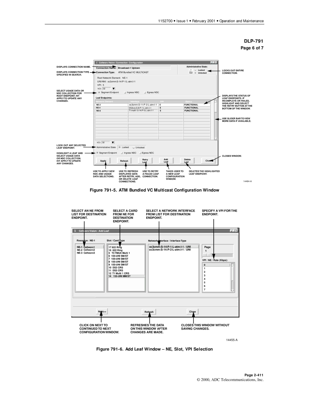 ADC Release 3.1 user manual ATM Bundled VC Multicast Configuration Window 