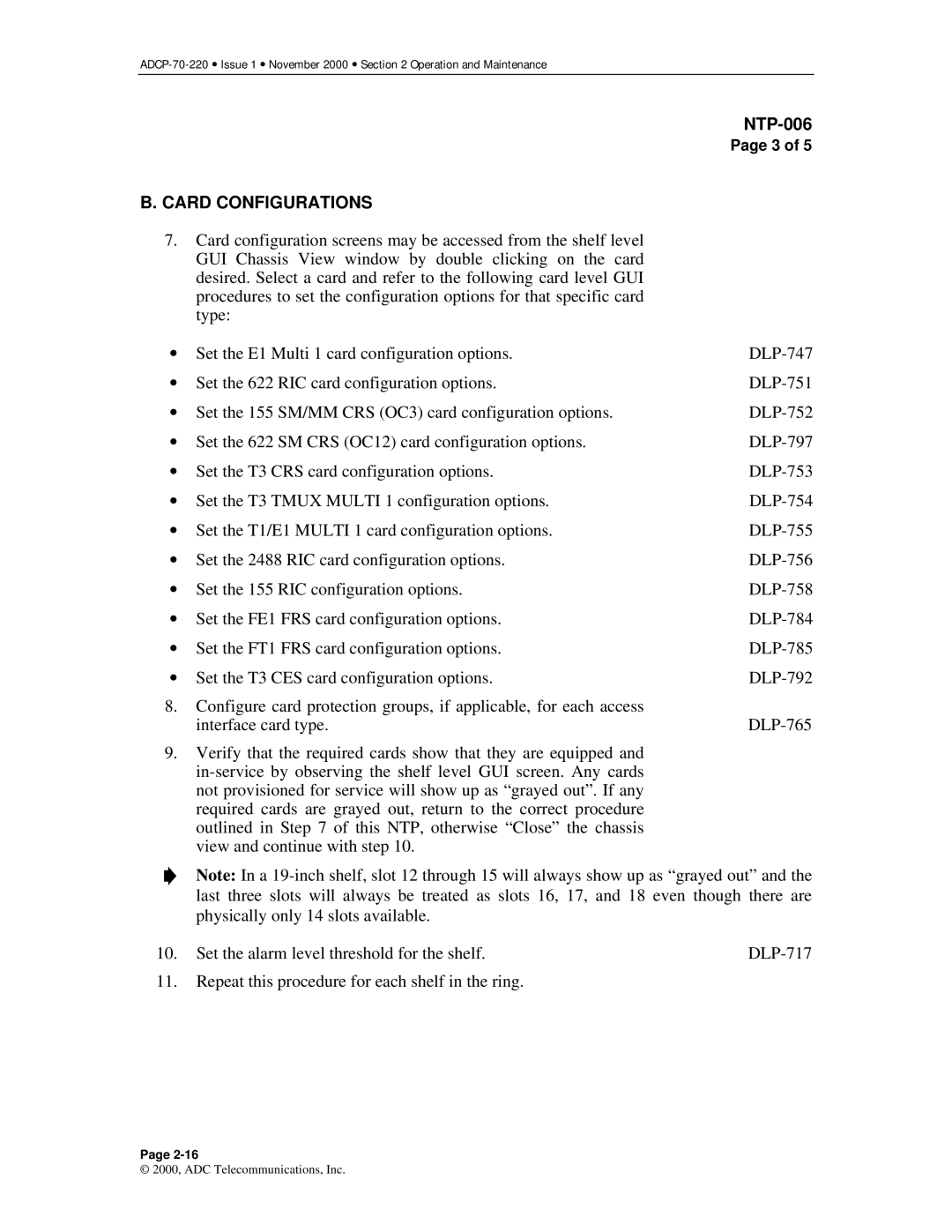 ADC Release 3.1 user manual Card Configurations 