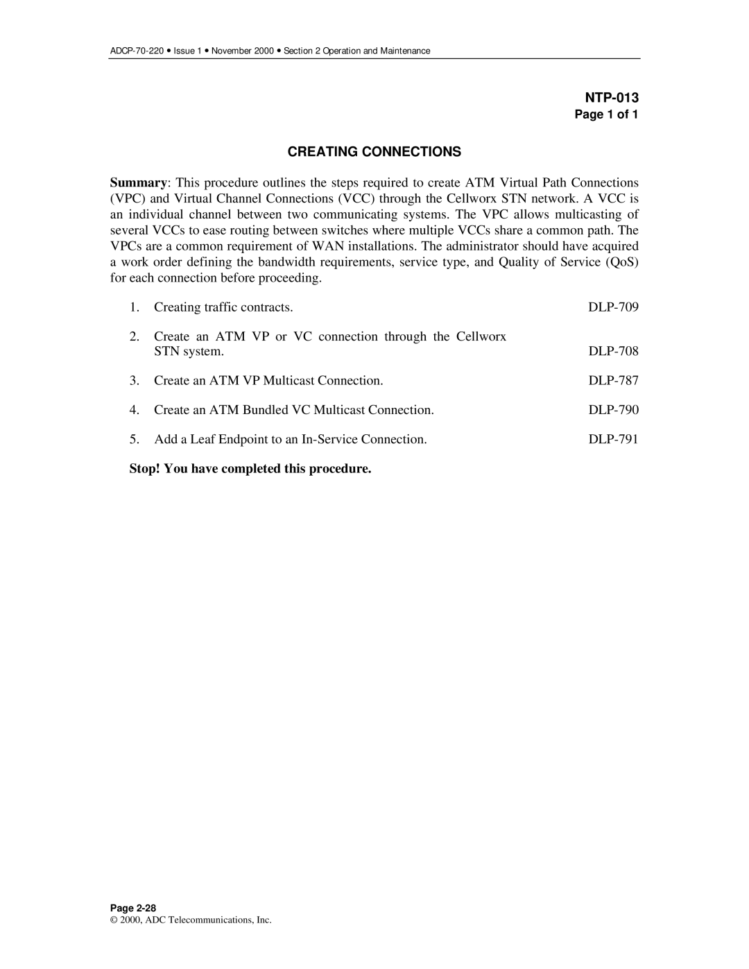 ADC Release 3.1 user manual Creating Connections 