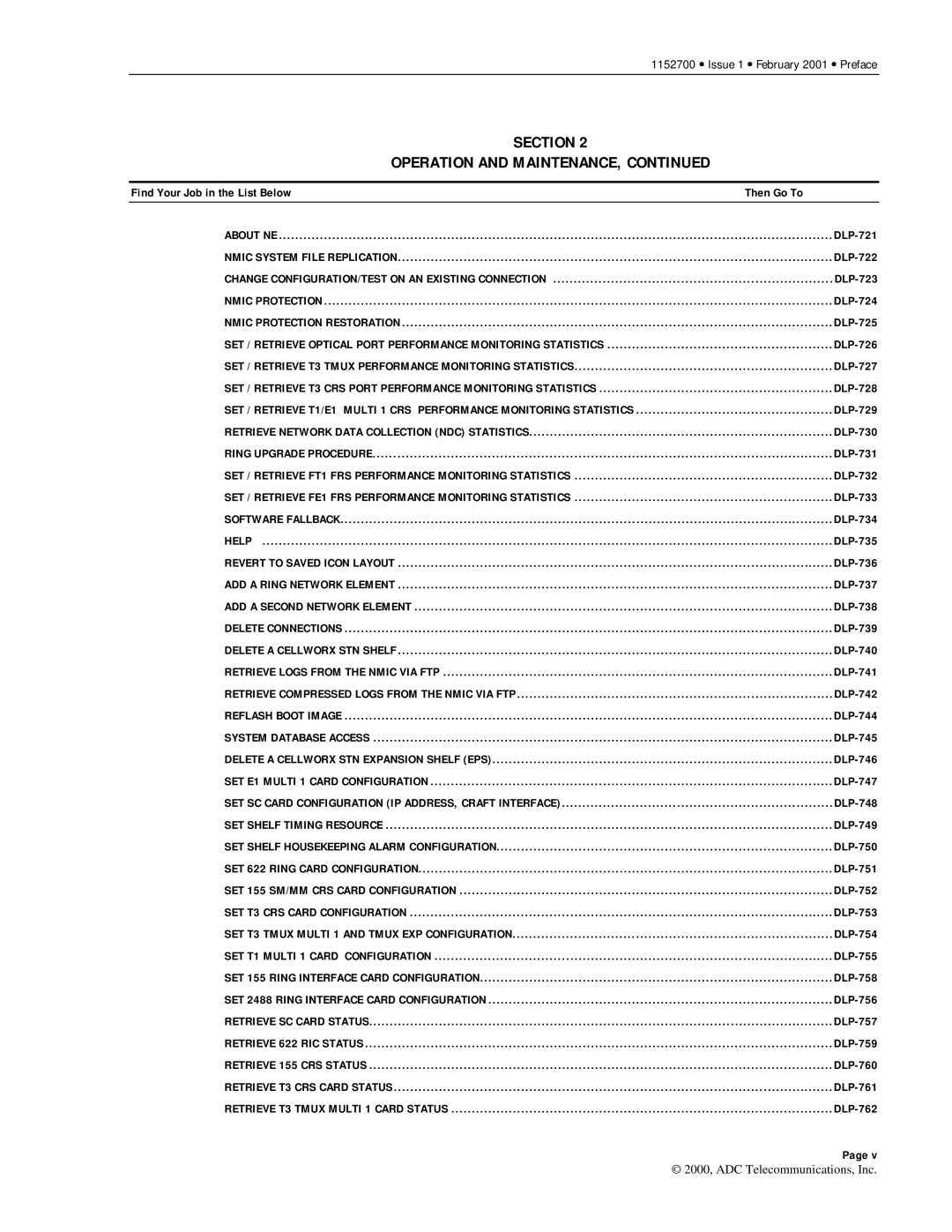 ADC Release 3.1 user manual Find Your Job in the List Below Then Go To 