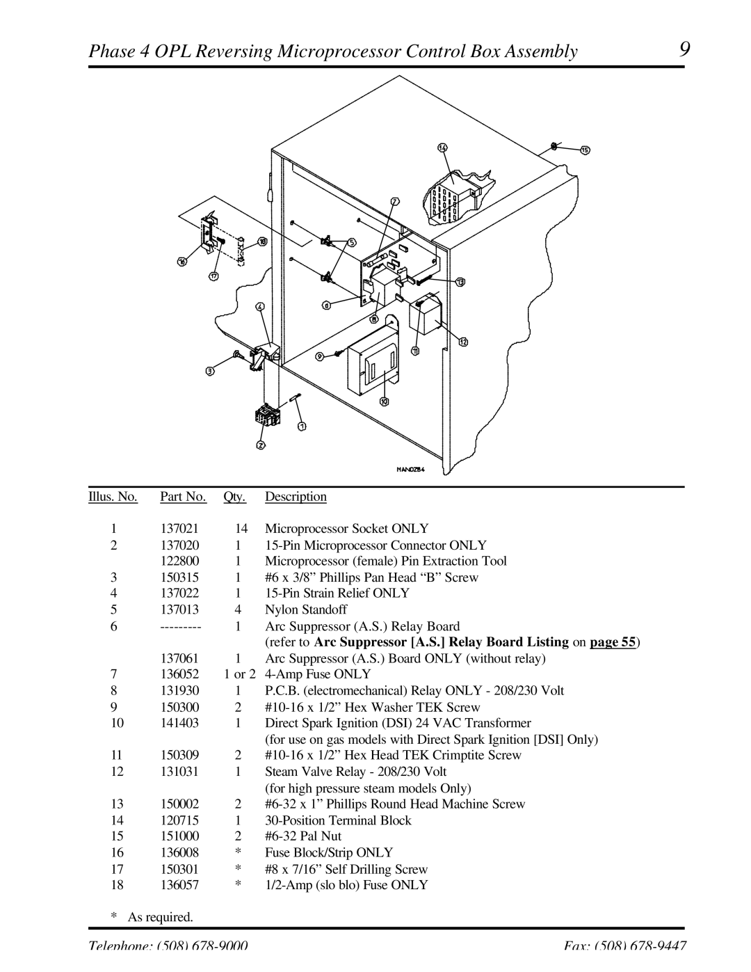 ADC UD-50 manual Phase 4 OPL Reversing Microprocessor Control Box Assembly 